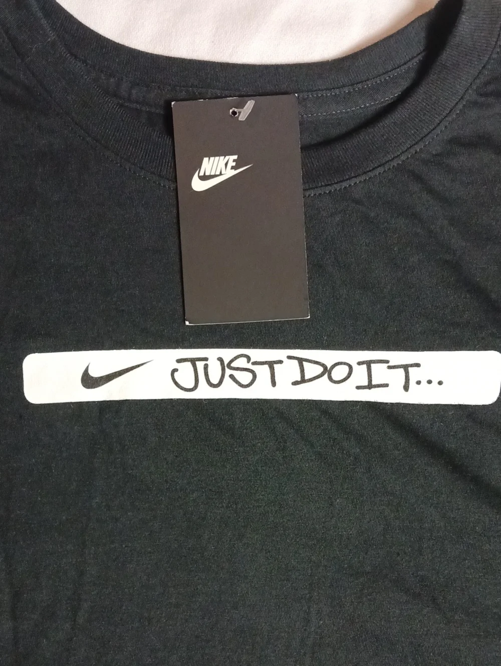 Nike Frequency Black Long Sleeve Tee Just Do It Sleeve Graphic Athletic Size XXL